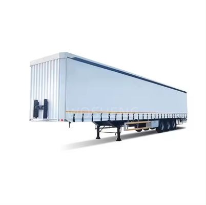 40-50 ton 3 assen Wit 40ft 45ft PVC gordijn zijkant Truck Semi-trailer voor Truck Trailer