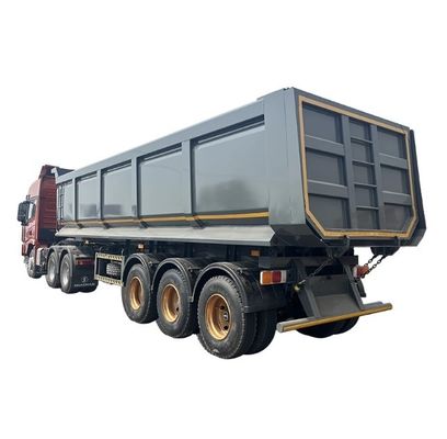 30-100 ton U-type Hydraulische achterste dump half-aanhanger Tipper Tipping half-truck aanhangers