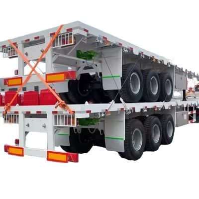 3pc Achsel Air Drum Brake Transfer Container Flat Bed Semi Trailer met duurzaam materiaal
