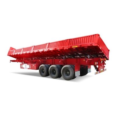 WS 3 Assen zijdelingse dump halfrol voor het vervoer van zandsteenkorrels 7 ton dump trailer