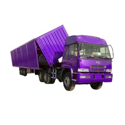Staal Tri 3 Assen 50 Tons Zijdump Truck Semi-trailer voor het transport van zandsteengraan