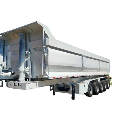 Aanpassing 80-100 Tonnen 45 CBM Tipping Semi-trailer voor vrachtwagen en U-vorm achterste dump