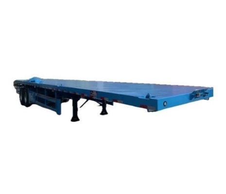 Wosheng Semi-trailer 2/3 Assen Flatbed Container Truck Trailer met 12.00R22.5 banden