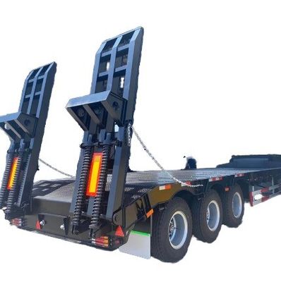 Multi 3/4 Assen 60 80 100 Tons Lowboy Lowbed Semi Trailer voor Truck en Competitive