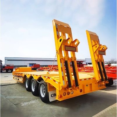 Directe 60-100 ton vrachtwagen aanhangwagen Transportapparatuur Stapdrop laagbed half-aanhangwagen