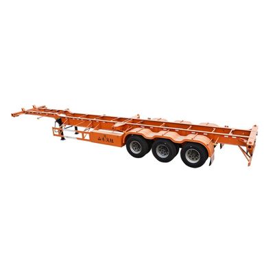 Container-chassis met drie assen Skelettrailer voor containervervoer