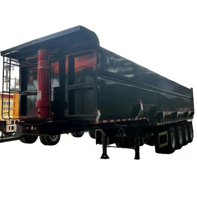 40-100 ton U-vormige hydraulische achterdump-half-aanhanger voor zwaar vervoer