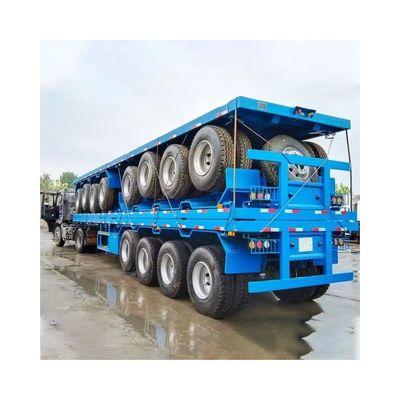 Semi-trailer voor het vervoer van containers van 40 voet met mechanische ophanging en staalmateriaal