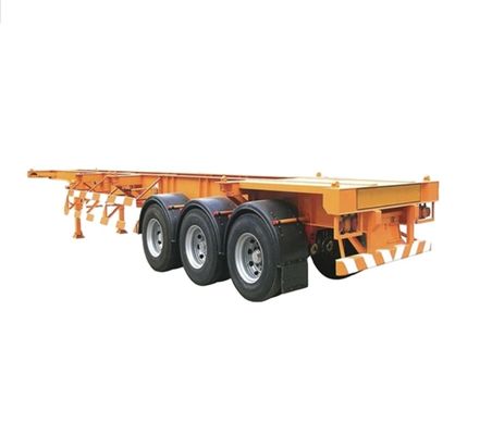 12R22.5*12pcs 3axel Skeleton Semi Trailer 7 Tons Tare Gewicht 12,85 x 2,61 x 1,55 Meter