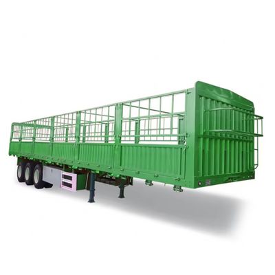 12400X2500X3650mm Tri-axel hek vracht aanhangwagen Dierenvervoer hek half-aanhangwagen