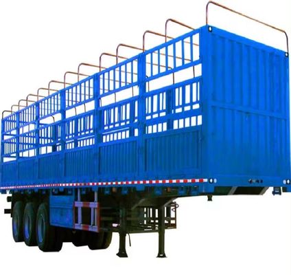 3/4/5 As zijwand bulk vee en groenten half vrachtwagen aanhangwagen met staak vracht