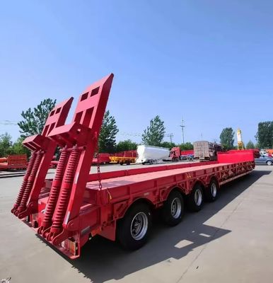 Truck Trailer van zwaar werk 30-100tons 3/4/5 as laag bed half-trailer laag bed laag jongen