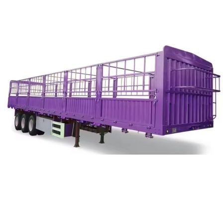 30-100 ton zijdelingse wand dropside vee vee bulk vracht hek halve vrachtwagen aanhangwagen