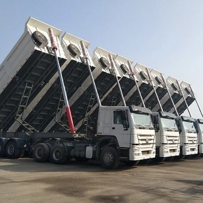 3/4/5 Assen Achterdump Semi-trailer Tipper Tipping Truck Trailers met staal hoofdbalk