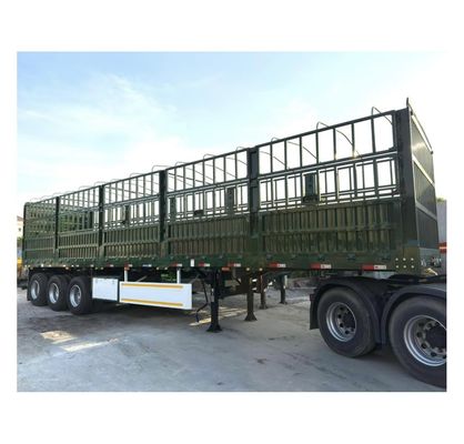 High Side Drop Fence Cargo Semi Trailer met SAF Two Speed 28t Heavy Duty Landing Gear