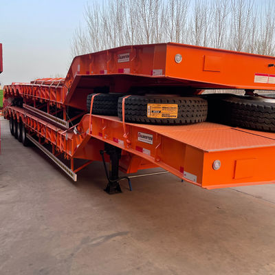 Hoge capaciteit 60-120 ton Gooseneck Low Bed Semi-trailer met goede en 3-5 ascapaciteit