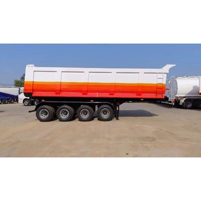 Directe hydraulische rotsmijnbouw-dump-half-aanhangwagen met mechanische ophanging
