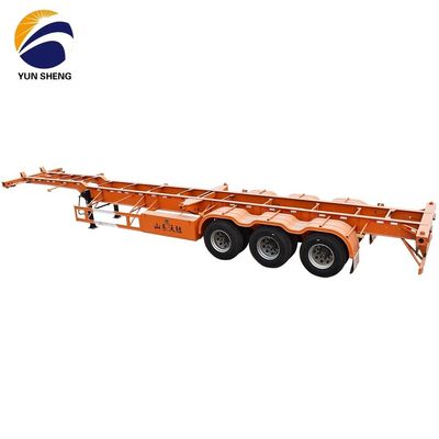 12400x2500x1550mm 2 3 4 Assen Skelet Halve aanhanger voor Container Transport 40ft Container