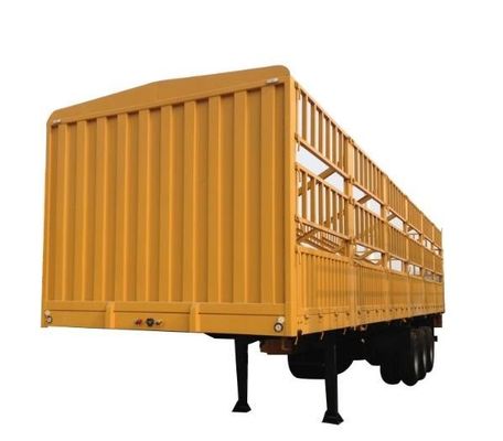 Q345B/T700 Halve aanhangwagen met vier-assige zijheining voor bulk- en diervervoer