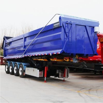 Functie vrachtvervoer Halve aanhangwagen U-type eindkoppelaar Hydraulische achterste dump aanhangwagen