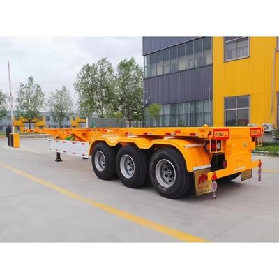 Top 3 ascontainer skelet aanhanger met staal en 28 ton/pc landingsgestel