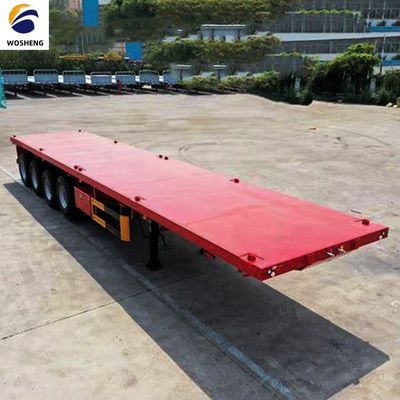 30-100 ton capaciteit 2 as 20 voet platte container halfrijtuig voor vrachtwagengebruik