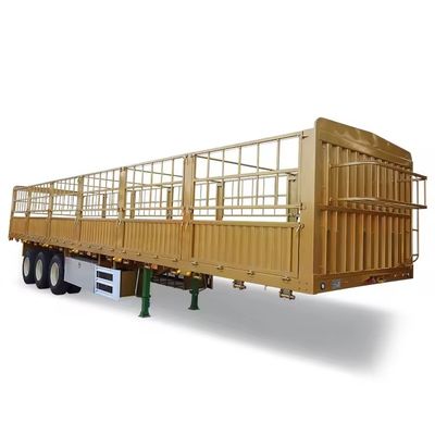 3 assen hek vracht aanhangwagen met maximale lading 100 ton en 13000*2550*2900mm afmetingen