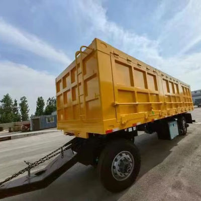 500 mm Hoogte Q345 koolstofstaal trekbal sleep Dolly Voltrailer voor 40-100 ton lading