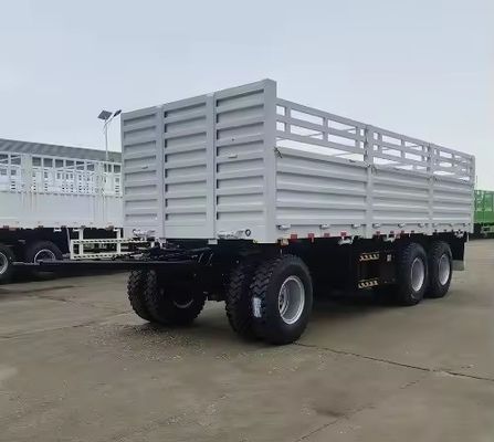 40-100 ton staal materiaal trekbal hek vol aanhangwagen met mechanisch ophangsysteem