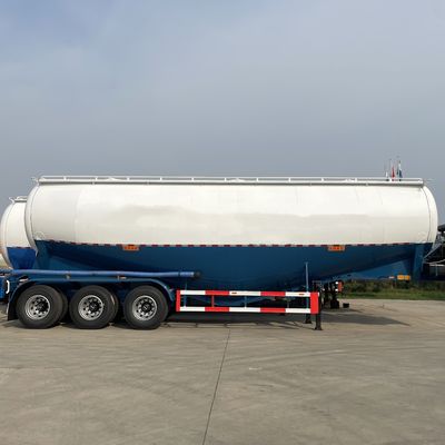 WOSHENG 50 ton Bulk Truck Steel Storage Silo Droogpoeder Cement Bulker Tanker Trailer