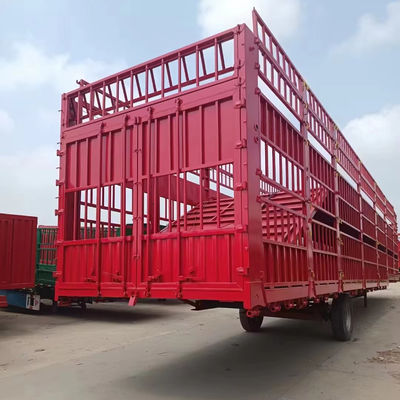 Maximaal laadvermogen 30000 kg Tweedekker Dieren Vleesvee Vleesvee Halve aanhangwagen met 3/4 assen