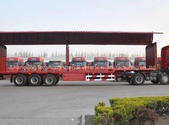 Wosheng 30/40tons Logistiek Wingspans Van Halve aanhangwagen Dual Line Brake System WABCO