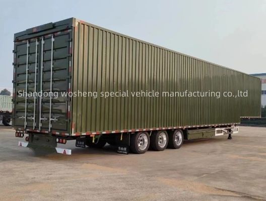 Wosheng 3 Axle Logistics Wingspan Van Semi Trailer met 12R22.5 banden en 13T/16T assen