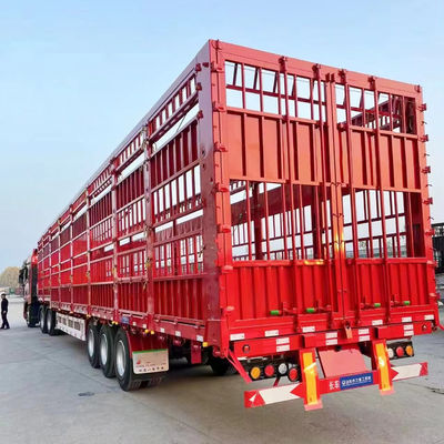 Maximaal laadvermogen 30000 kg Tweedekker Dieren Vleesvee Vleesvee Halve aanhangwagen met 3/4 assen