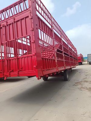 Maximaal laadvermogen 30000 kg Tweedekker Dieren Vleesvee Vleesvee Halve aanhangwagen met 3/4 assen