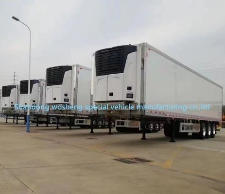 Gepersonaliseerde koelkast vriezer Halve vrachtwagen aanhangwagens met 13T/16T assen van Wosheng