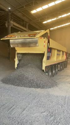 Truck Trailer met Wosheng Model Intelligent Crawler Belt en Automatic Conveyor Belt