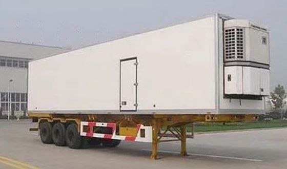 Wosheng 3 Assen Customized Gesloten Vriestruck Aanhangwagens Koel Semi-aanhangwagen
