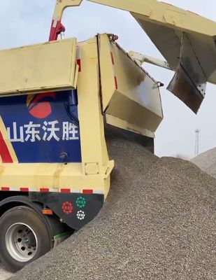 Achterste halve aanhangwagen met automatische crawlergordelontlading en maximale lading 30-60 ton