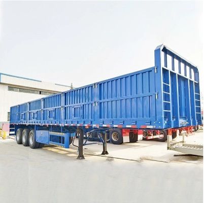 7500kgs Tare Gewicht Bulk Cargo hek Semi-trailer met metalen bord van Professional