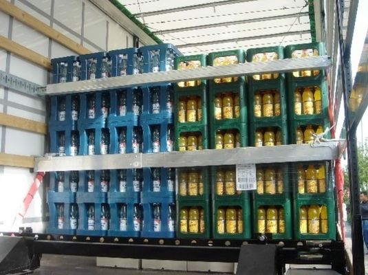 Glijdend zijgordijn 3 assen PVC-trailer met dekmantel voor het vervoer van zware lading