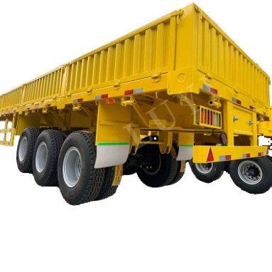 Truck trailer met CCC ISO goedgekeurde 3 assen zijwand Semi trailer plat bed hek