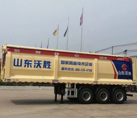 30/60ton Dump Semi Trailer Customization en 3 axel Crawler voor zwaar vervoer