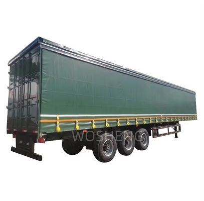 40ft 45ft PVC gordijn Sider Semi trailer Side gordijn Sliding Truck Trailers Wosheng