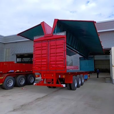 Aanpasbare kleur 40 ton vleugelspanne Van Semi trailer met 12 wielen en 40 voet lengte
