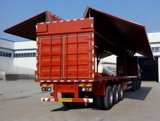 Aanpasbare kleur 40 ton vleugelspanne Van Semi trailer met 12 wielen en 40 voet lengte