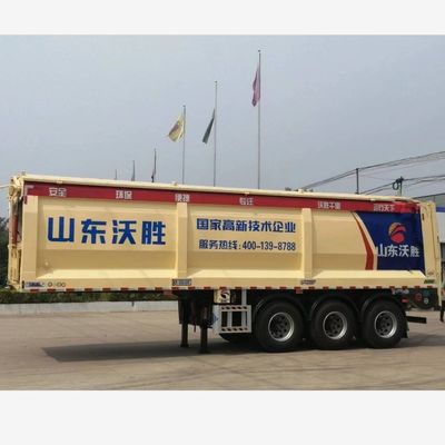 60000 kg maximale nuttige lading Crawler/Live Floor Dump Truck met tweerichtingsvervoer en kenmerken