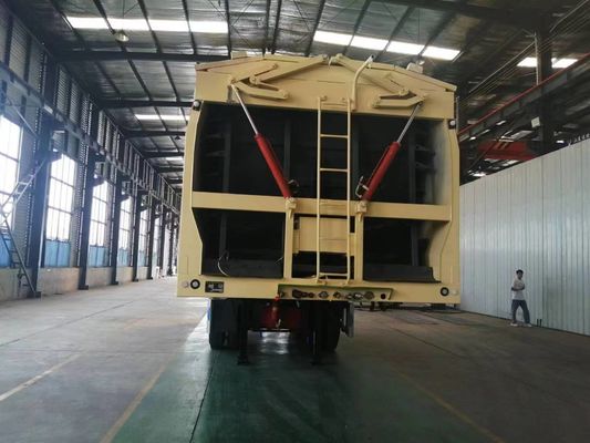 60000 kg maximale nuttige lading Crawler/Live Floor Dump Truck met tweerichtingsvervoer en kenmerken