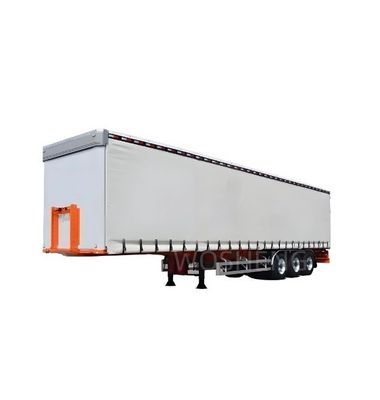 Aanpasbare 3 assen 40/45ft PVC waterdicht witte zijkant gordijn glijdend half-trailer
