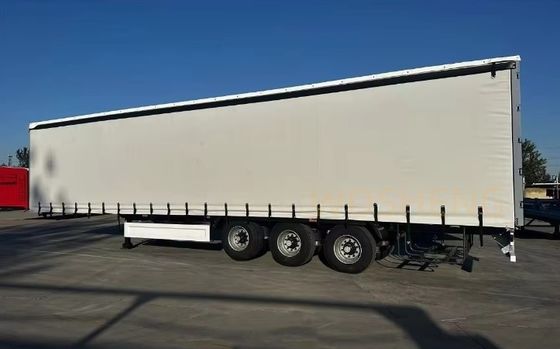 Aanpasbare 3 assen 40/45ft PVC waterdicht witte zijkant gordijn glijdend half-trailer